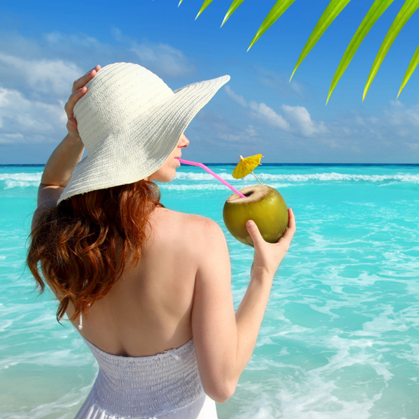 coconut fresh cocktail