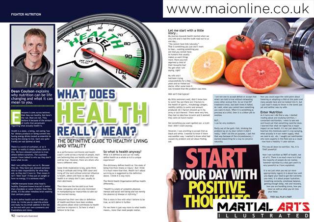 Martial Arts Illustrated Magazine Article - Nov 2016